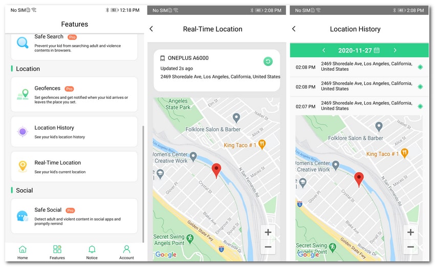 famikit location tracking